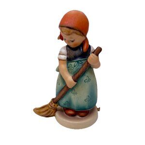 Vintage Hummel Figurine Little Sweeper # 171 TMK4 W Germany 1960s Girl Sweeping